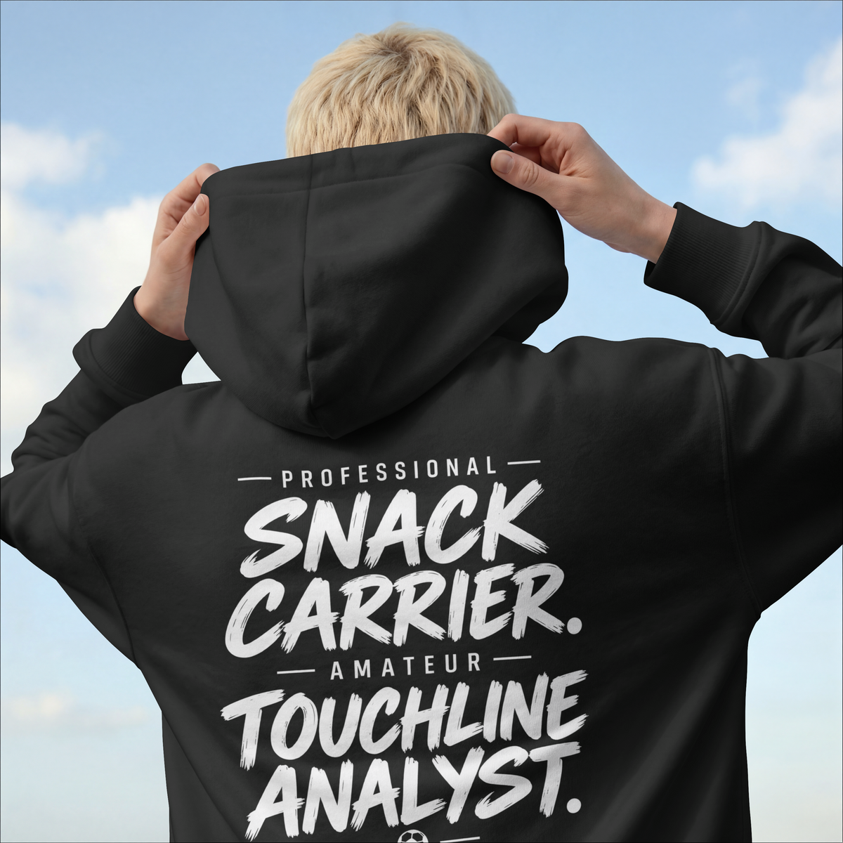 Professional Snack Carrier. Amateur Touchline Analyst. – Football Parent Design