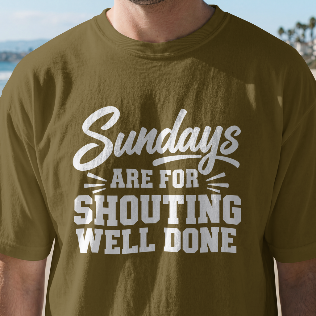 Sundays Are for Shouting “Well Done!” – Football Parent Design