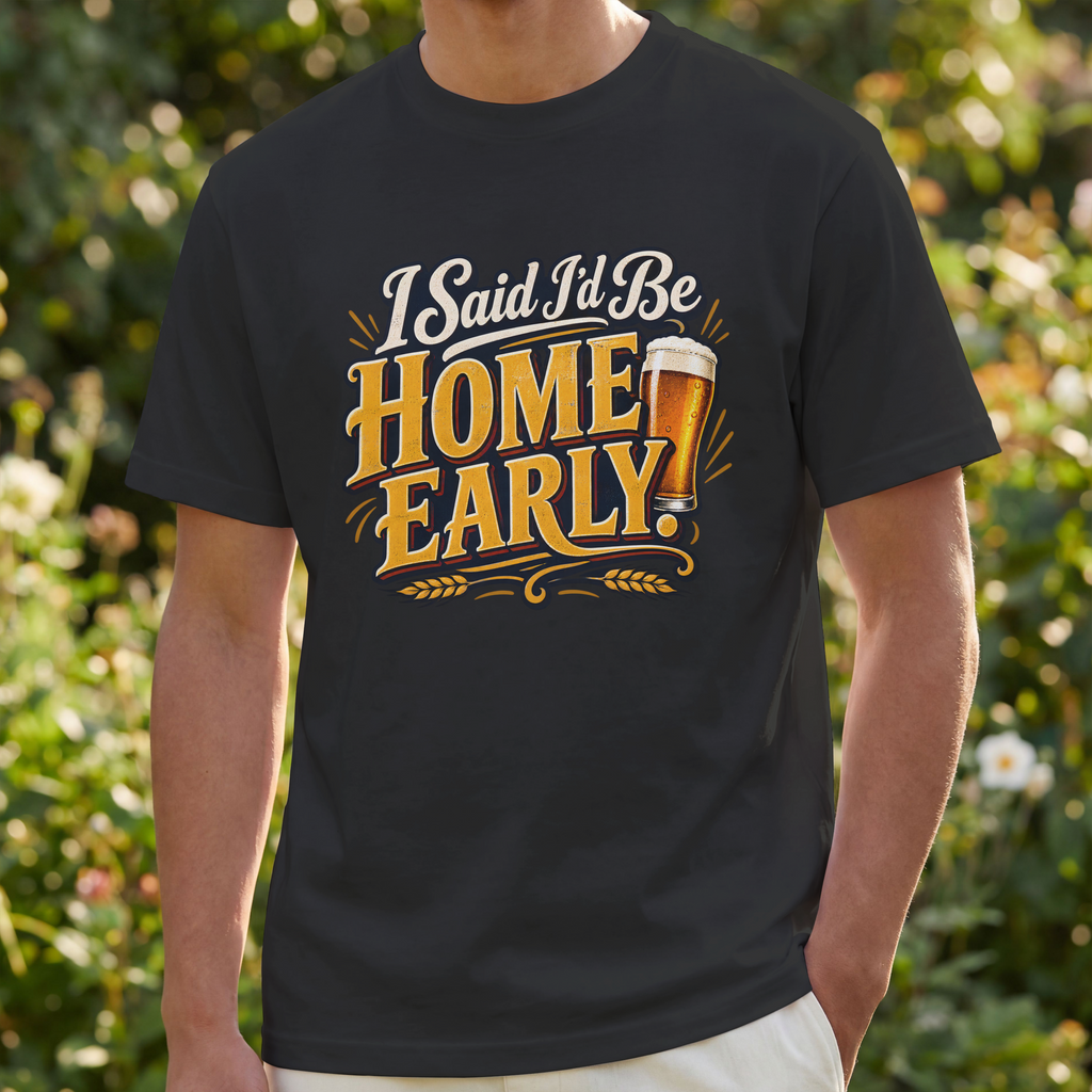 I Said I’d Be Home Early. – Pub & Going Out Design