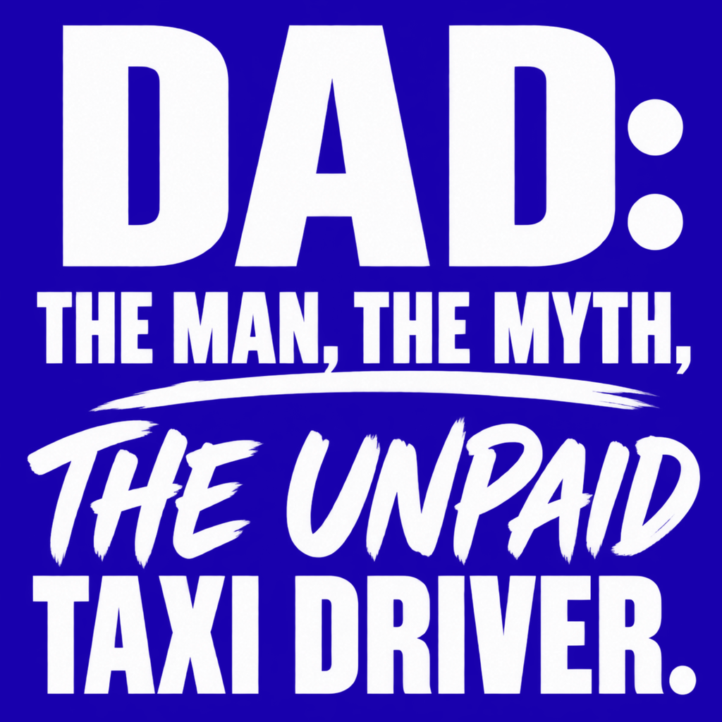 Dad: The Man, The Myth, The Unpaid Taxi Driver – Dad Design