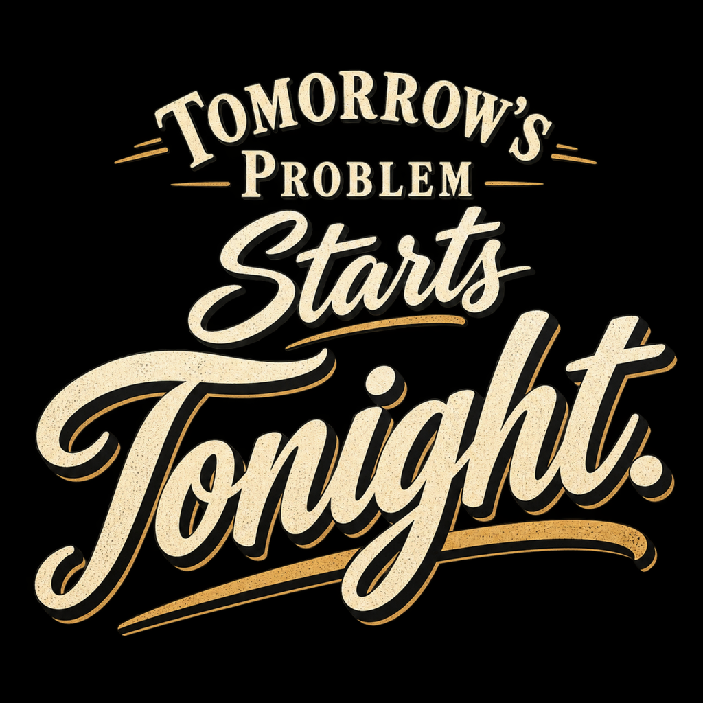 Tomorrow’s Problems Start Tonight. – Pub & Going Out Design